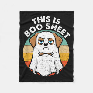 Cobertor De Velo Esta é uma folha Boo do Labrador no Halloween retr