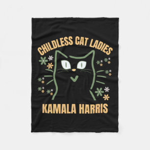 Cobertor De Velo Esta Mulher De Gato Infantil Está Votando Kamala-h