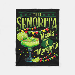 Cobertor De Velo Esta Senhorita Precisa De Uma Margarita Engraçada