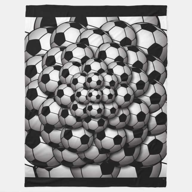 Cobertor De Velo Estação de Futebol Fleece Blanket (Frente)