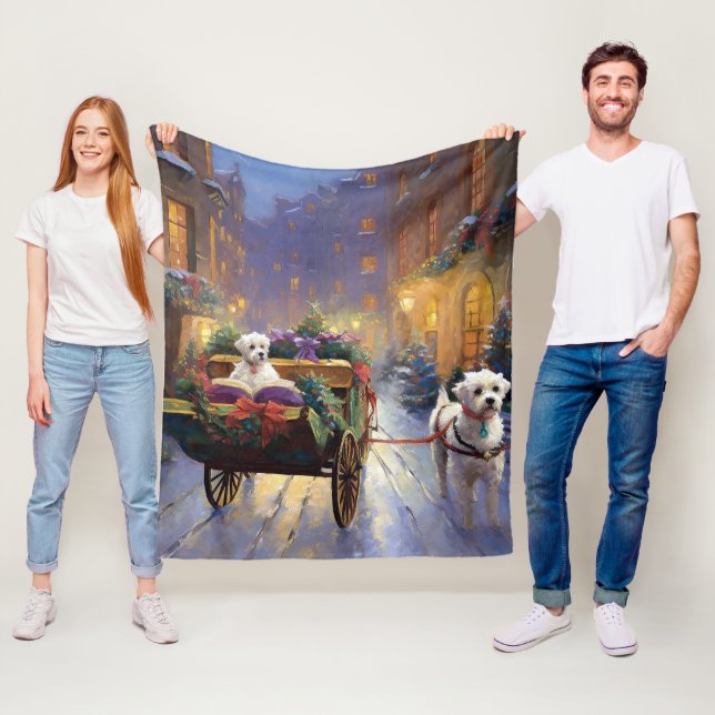 Cobertor De Velo Estação Festiva de Natal Maltês (In Situ)