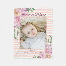 Cobertor De Velo Estacas Florais Em Aberto Bebê