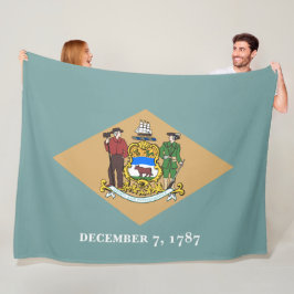 Cobertor De Velo Estado de bandeira de Delaware (DE, EUA)