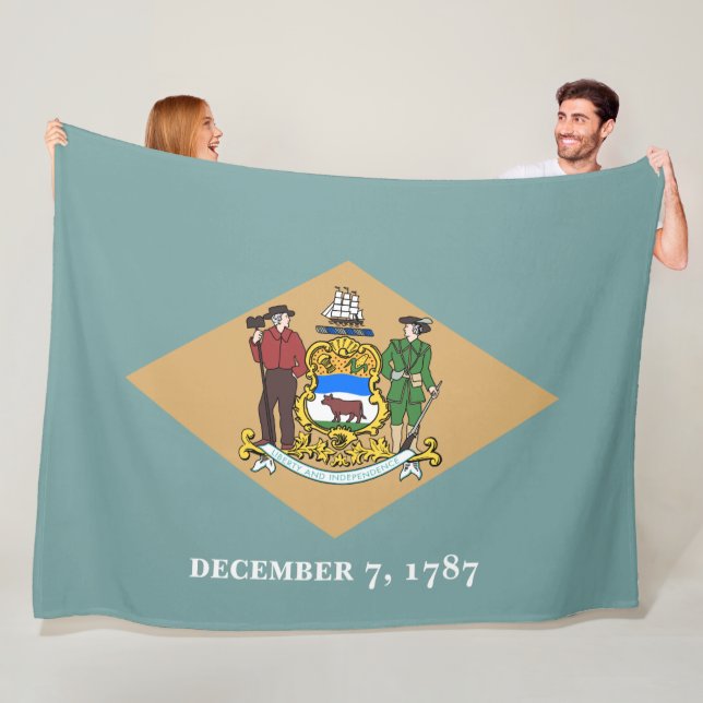 Cobertor De Velo Estado de bandeira de Delaware (DE, EUA) (In Situ)