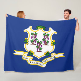 Cobertor De Velo Estado de bandeira do Connecticut