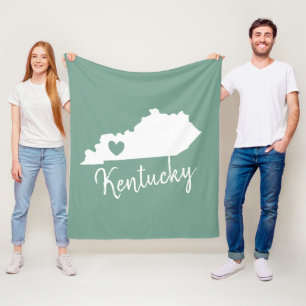 Cobertor De Velo Estado de Kentucky mapa do amor