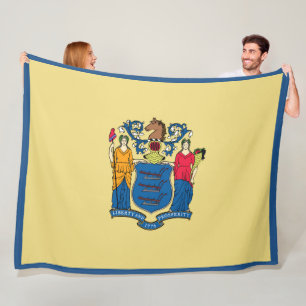 Cobertor De Velo Estado de Nova Jersey Bandeira Impressão Patriotc
