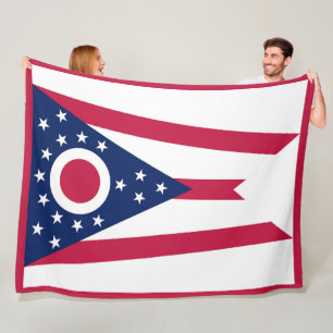 Cobertor De Velo Estado de Ohio Flag Impressão Patriotc