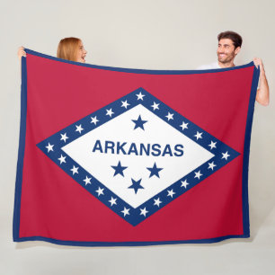 Cobertor De Velo Estado do Arkansas Flag Impressão Patriotc