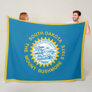 Cobertor De Velo Estado do Dakota do Sul Bandeira Impressão Patriot