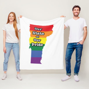 Cobertor De Velo Estado Orgulho gay  Vermont