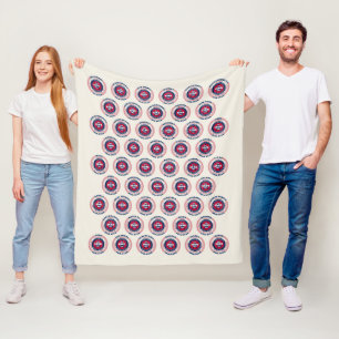 Cobertor De Velo Estados Unidos da América 50 Estados Fleece Blanke