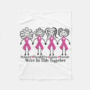 Cobertor De Velo Estamos Juntos, Amigos Da Família, Cancer De Mama
