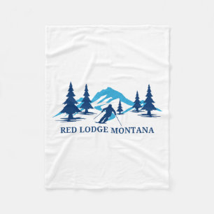 Cobertor De Velo estância de esqui lodge montana vermelha esquiador
