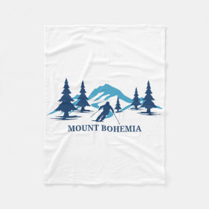 Cobertor De Velo Estância de esqui Mount Bohemia Michigan Esqui Esq