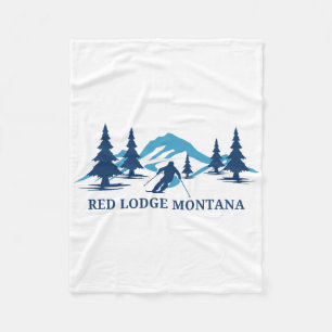 Cobertor De Velo Estância de esqui Red Lodge Montana Esqui Esquiado