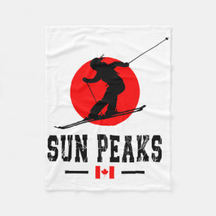 Cobertor De Velo Estância de esqui Sun Peaks Canadá Montanhas Rocho