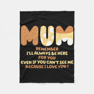 Cobertor De Velo Estarei Sempre Aqui Por Você Porque Te Amo Mãe