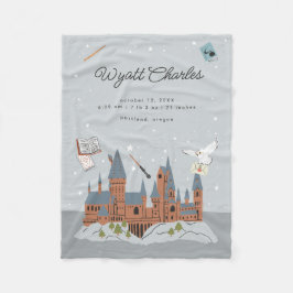 Cobertor De Velo Estatísticas de Nascimento do Bebê Harry Potter Ho