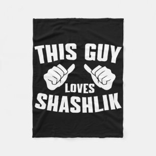 Cobertor De Velo Este Cara Ama Shashlik - Roupas Bbq Russas Carne