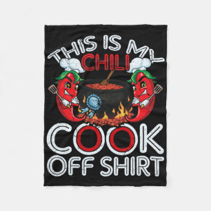 Cobertor De Velo Este É Meu Chili Cook Off Shirt Mexicano Comida Ci