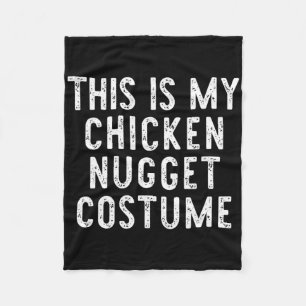 Cobertor De Velo Este É Meu Traje De Nugget De Frango Halloween Sim