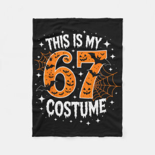 Cobertor De Velo Este é o meu disfarce de Halloween 67 Número 6 7 M