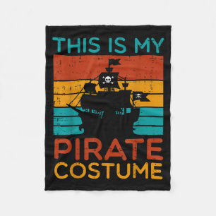 Cobertor De Velo Este é o meu Fantasia de Pirata Retro Halloween Ho
