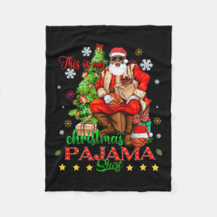 Cobertor De Velo Este É O Meu Natal Pajama Afro-Americano