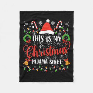Cobertor De Velo Este É O Meu Pajama De Natal A Camisa Engraçada