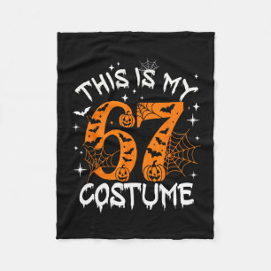 Cobertor De Velo Este é o meu traje de Halloween 67 Número 6 7 Meme