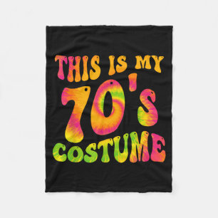 Cobertor De Velo Este É um Fantástico Traje dos Anos 70 Tie Dye par