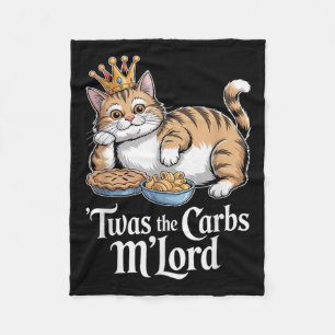 Cobertor De Velo Este Era O Gato Mlorde Engraçado Com Coroa Para Ga