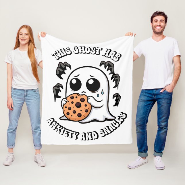 Cobertor De Velo Este Fantasma Tem Ansiedade e Cachorros (In Situ)