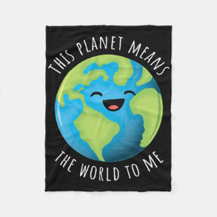 Cobertor De Velo Este Planeta Significa O Mundo Para Mim Um Dia Da