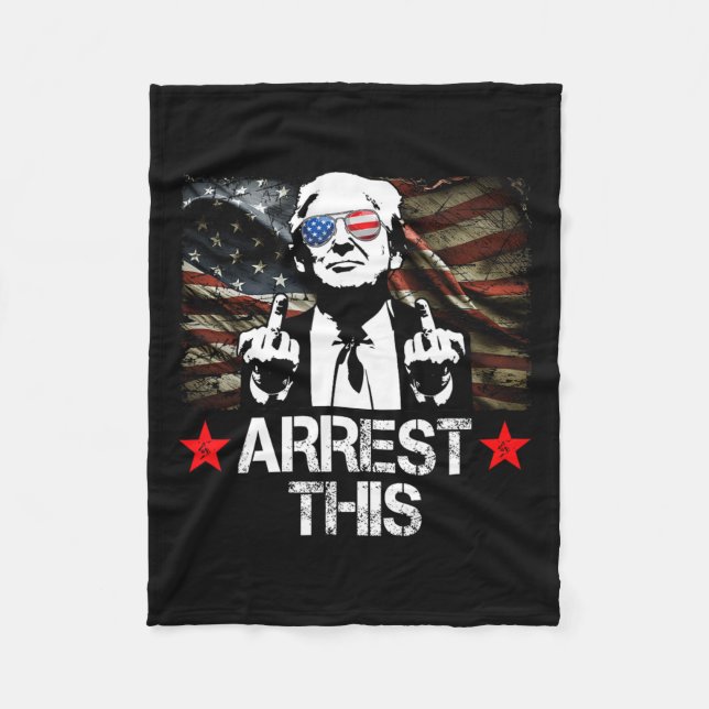 Cobertor De Velo Este Trump Fingers Pro Trump 2024 (Frente)