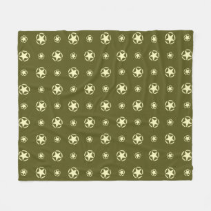 Cobertor De Velo Estêncil de Estrela Decal Vintage em Cor de Camufl