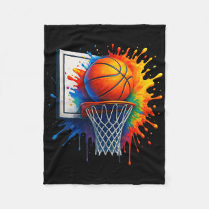 Cobertor De Velo Estilo Colorido Da Rua De Basquete Com Dri De Graf