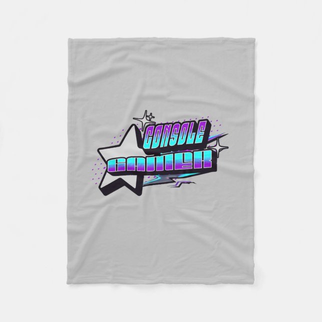 COBERTOR DE VELO ESTILO CONSOLE GAMER Y2K (Frente)
