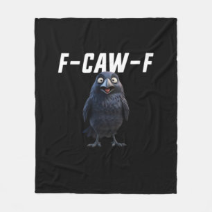 Cobertor De Velo Estilo Criativo Engraçado de Corvo F Caw