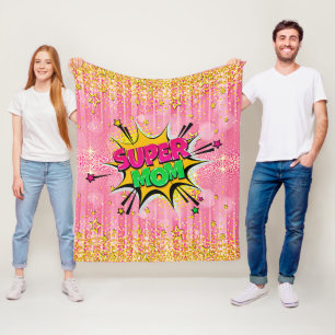Cobertor De Velo Estilo de banda desenhada Pop Arte retrorrosa Dour