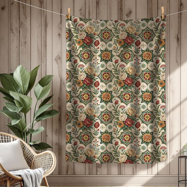 Cobertor De Velo Estilo de Chique Delicado de Rosas Rústicos (Rustic Roses Blanket Delicate Shabby Chic Style)