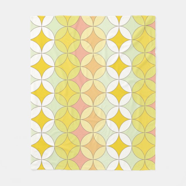 Cobertor De Velo Estilo de Disco Retroativo Padrão Invisível (Frente)