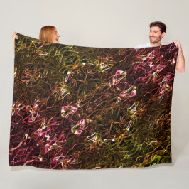 Cobertor De Velo Estilo de espelhamento néon castanho claro com lin