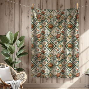 Cobertor De Velo Estilo de Shabby Chic em Aberto de Rosa vermelha A