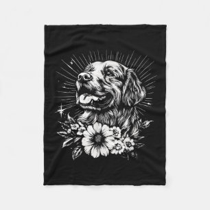 Cobertor De Velo Estilo de Tatuagem Ouro do Lover Retriever Cão Ret