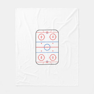 Cobertor De Velo Estilo do jogo de hóquei do diagrama da pista de