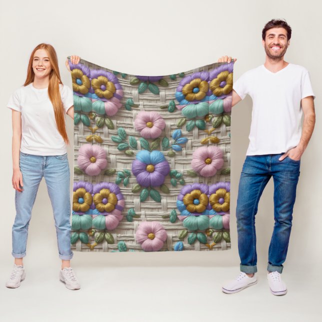 Cobertor De Velo Estilo Floral bordado | Enxergar & Cozy (In Situ)