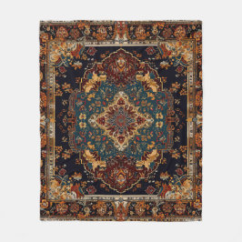 Cobertor De Velo Estilo marroquino azul vermelho