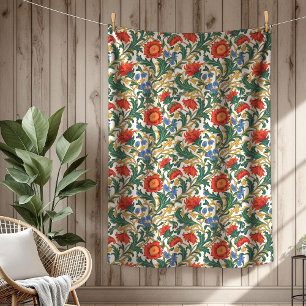 Cobertor De Velo Estilo Moderno William Morris Motifs Botânicos Ric